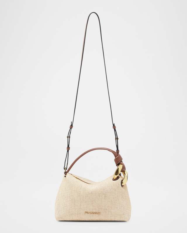 The Corner Small Textured Canvas Crossbody Bag